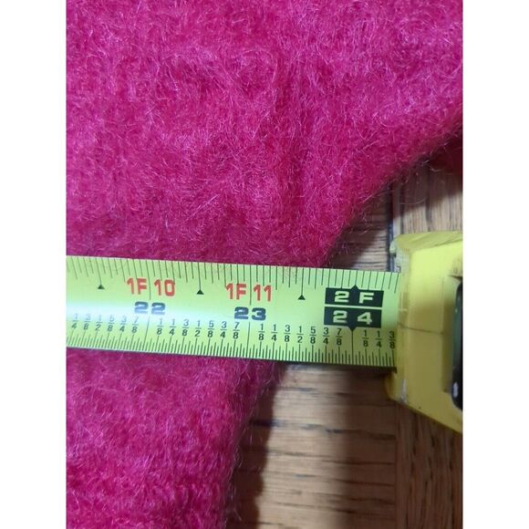 Tony Lambert Collections VTG Coat Size 12 Womens Red Open Front Cardigan Jacket - Picture 11 of 13